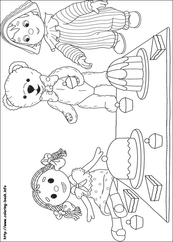 Andy Pandy coloring picture